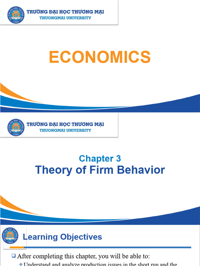 Economics chap 3 | PDF | Marginal Cost | Production Function