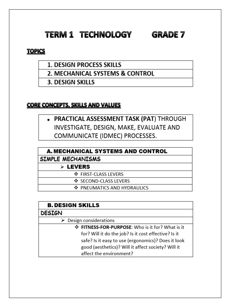 Mechanical Design Skills Overview | PDF
