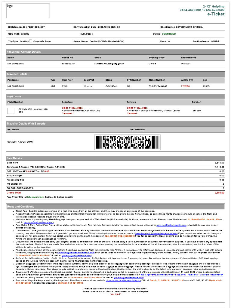 Ticket-4_251211_103025 | PDF | Baggage | Airlines