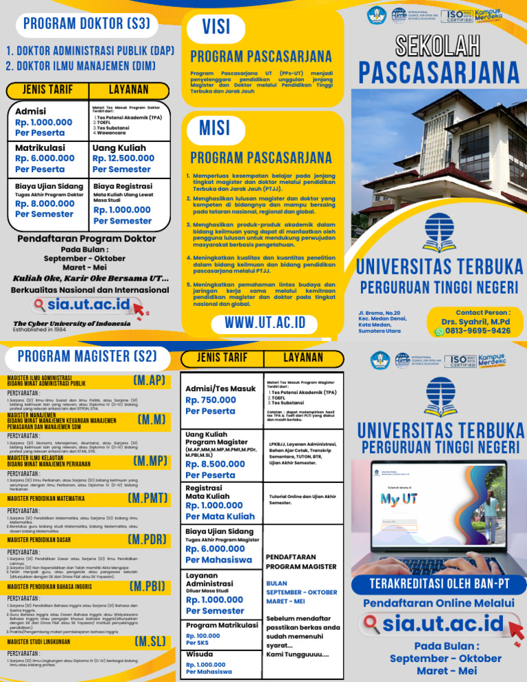 Program Pascasarjana UT: Magister & Doktor | PDF