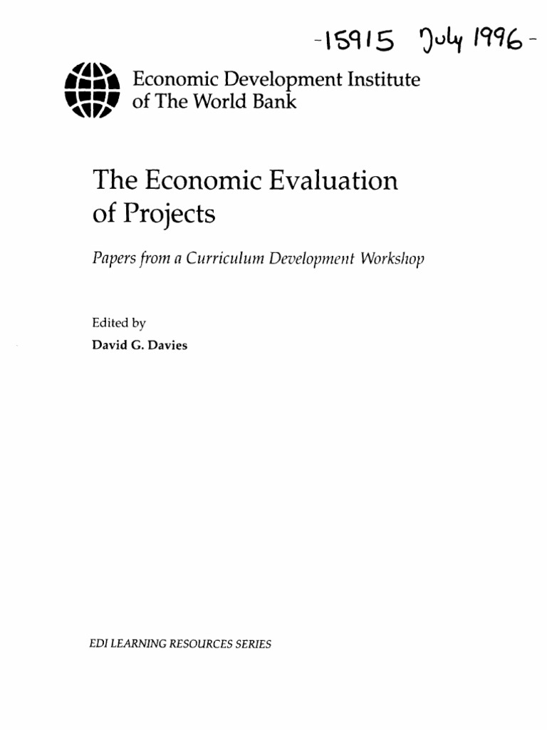 Economic Evaluation of Projects Workshop | PDF | Sustainability ...
