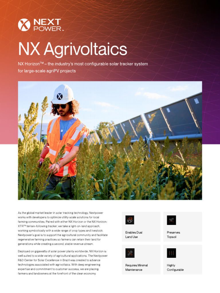 Nxp Datasheet Nx Agrivoltaics Final | PDF | Agriculture | Sustainable ...