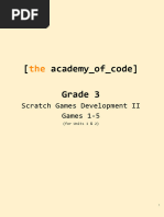 Create a Ping Pong Game in Scratch | PDF