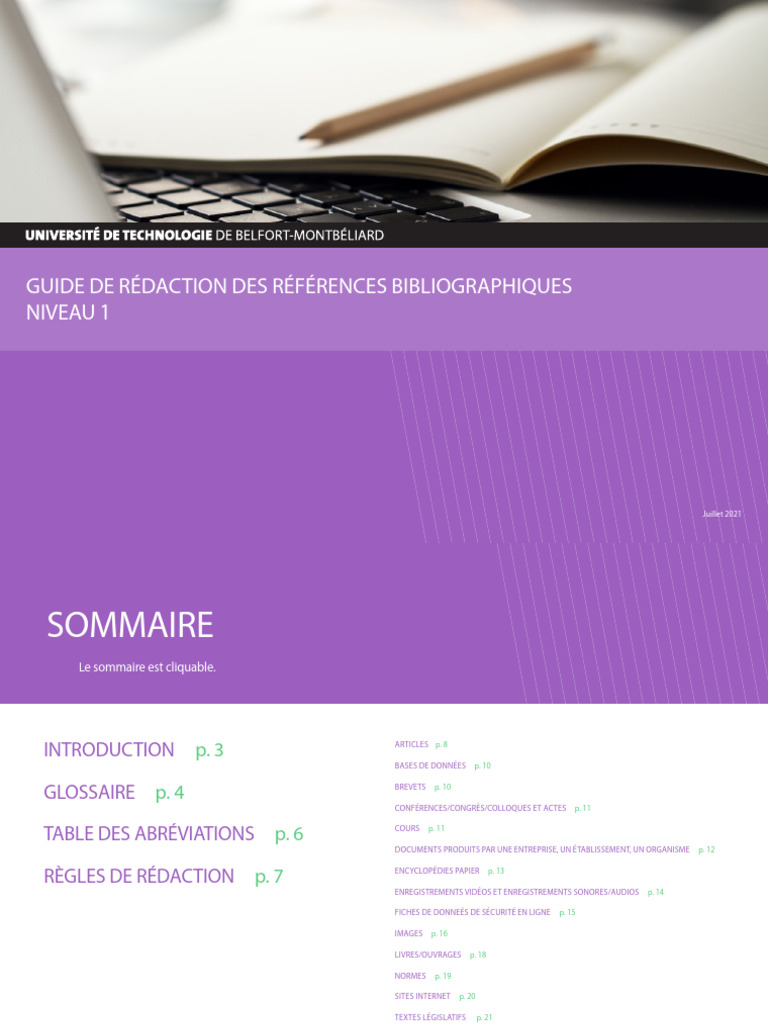 Guide de rédaction des références bibliographiques | PDF | Doctorat