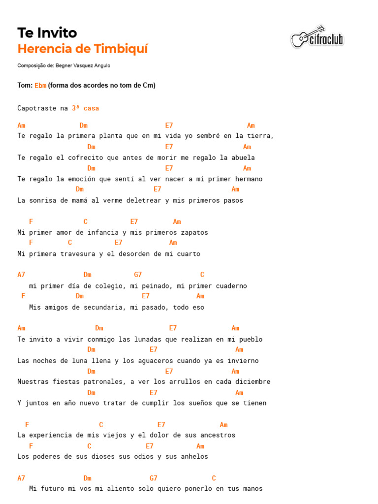 Te Invito Am | PDF
