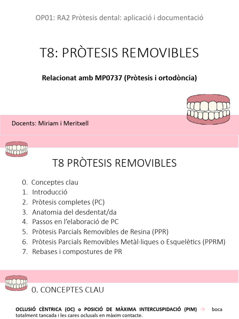 T8 Pròtesis Completes Removibles | PDF