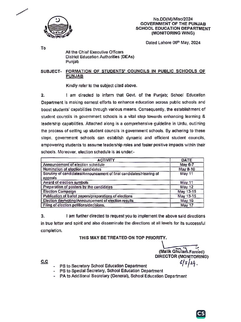 Student Election All Performa (1) | PDF