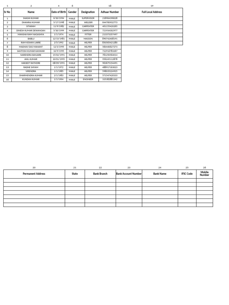 Database Format-Sunaina Devi | PDF