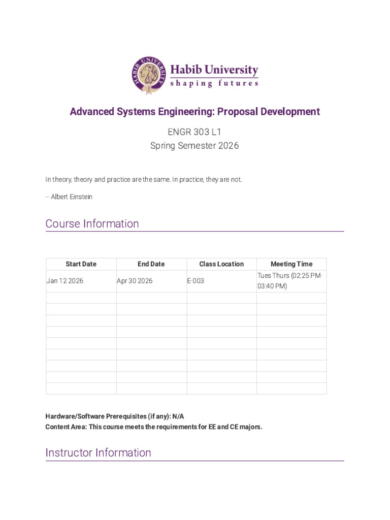 Advanced Systems Engineering Course Guide | PDF | Systems Engineering ...