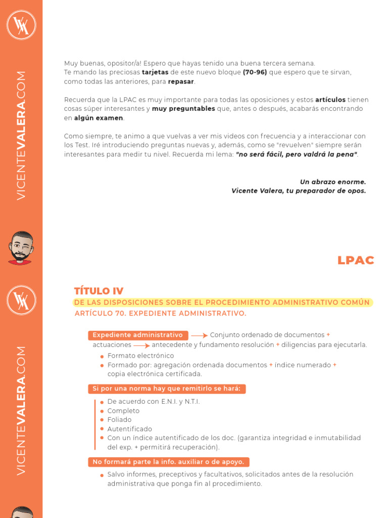 Resumen LPAC: Procedimiento Administrativo | PDF | Justicia | Crimen y ...