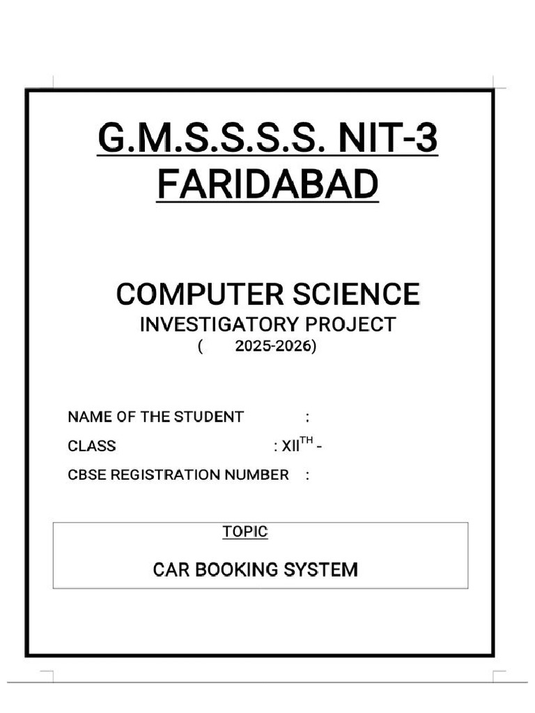 Cs Investigatory Project Deepak | PDF