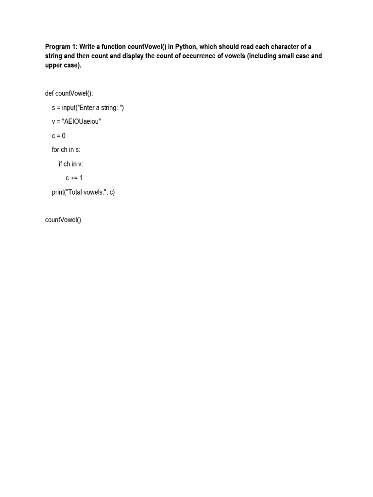 Python Functions for String and List Operations | PDF | Parameter ...