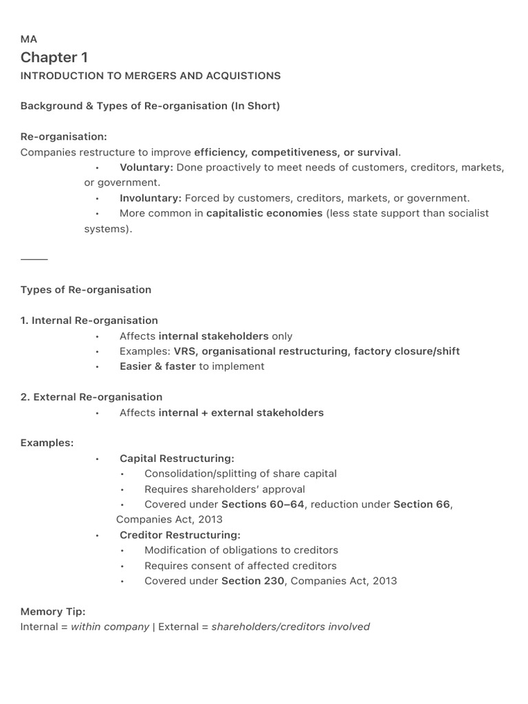 MA | PDF | Mergers And Acquisitions | Securities (Finance)