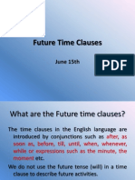 Future Time ClausesJUNE15