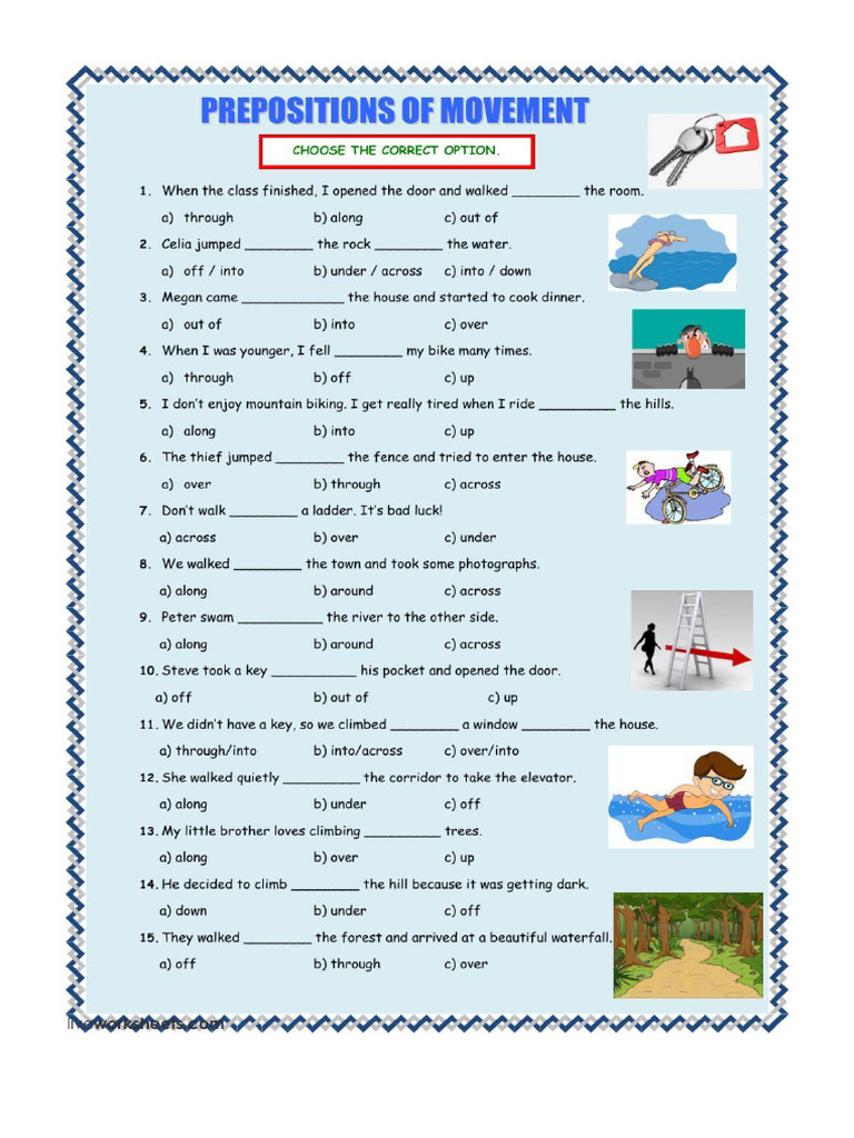Preposition of Movement 1 | PDF