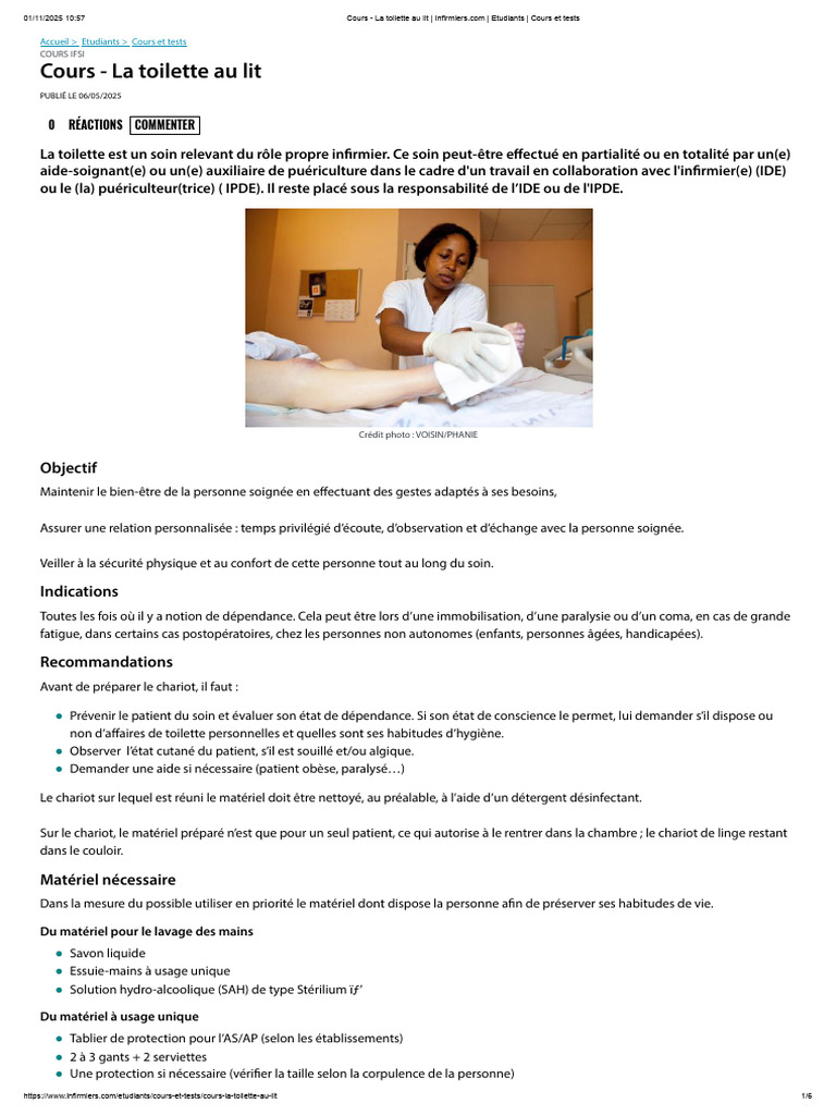Best HD Pictures about  Toilette Complète Au Lit Pdf 1  with No AI Images
