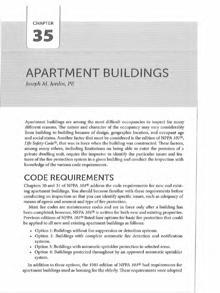 Apartment Building Inspection Guidelines | PDF | Door | Fire Sprinkler ...