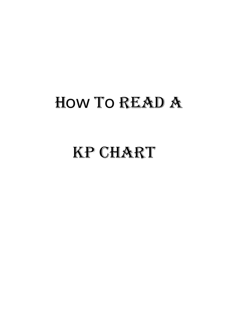 Understanding KP Chart Components | PDF | Planets In Astrology | Hindu ...