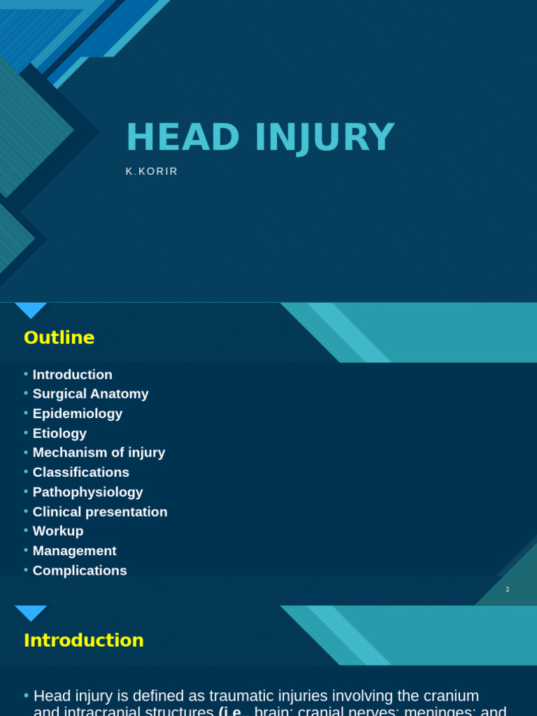 Head Injury (1) | PDF | Skull | Brainstem