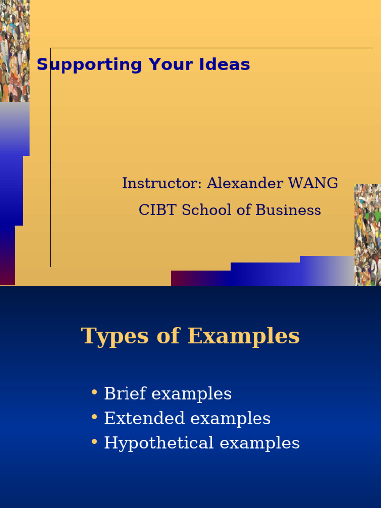 Effective Use of Examples and Statistics | PDF