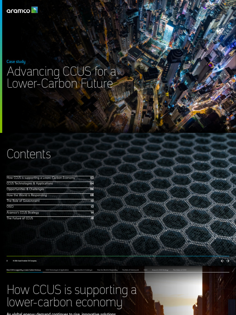 CCUS: Key to a Lower-Carbon Economy | PDF | Carbon Capture And Storage ...