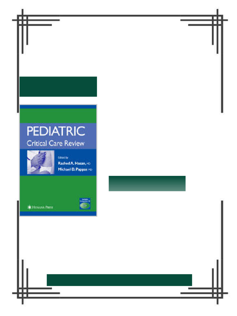 Pediatric Critical Care Review 1st Edition Rashed A. Hasan Md ebook ...