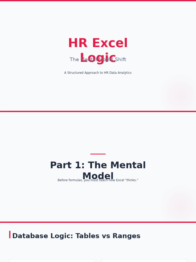 HR Data Analytics: Excel Logic Guide | PDF | Microsoft Excel | Logic