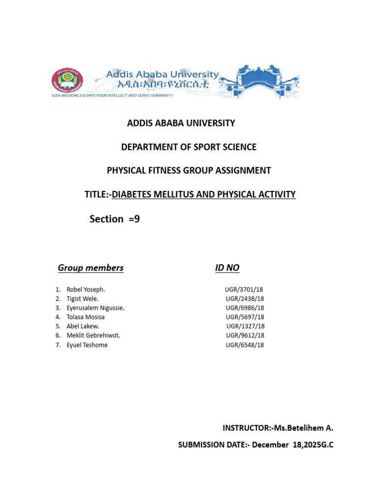 Diabetes Mellitus and Physical Activity | PDF | Diabetes | Diabetes ...