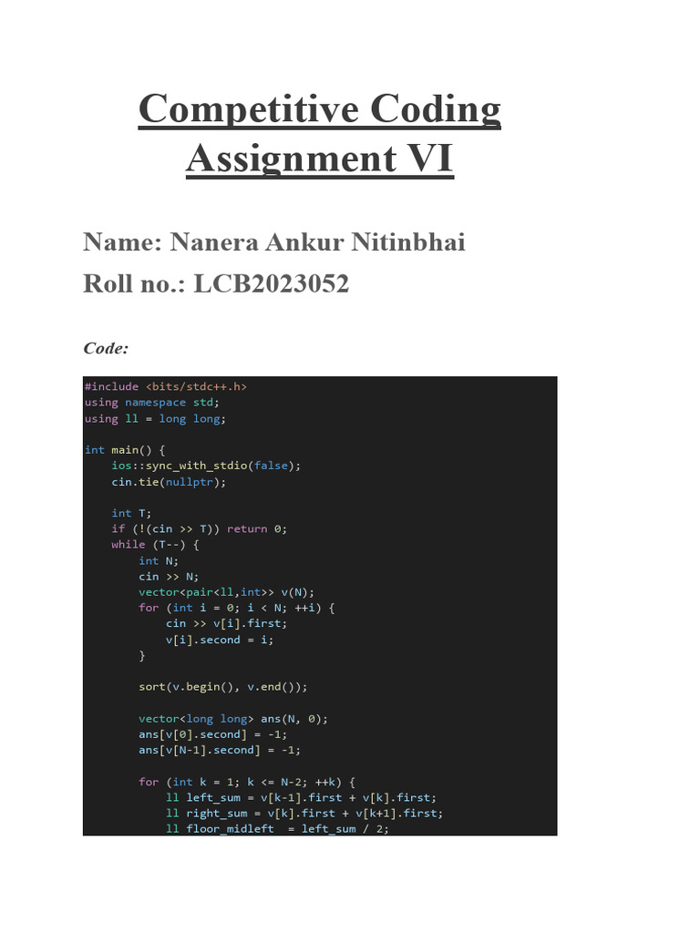 LCB2023052 CC Assignment 6 | PDF