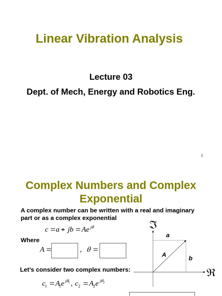 Linear Vibration Analysis Techniques | PDF | Ordinary Differential ...
