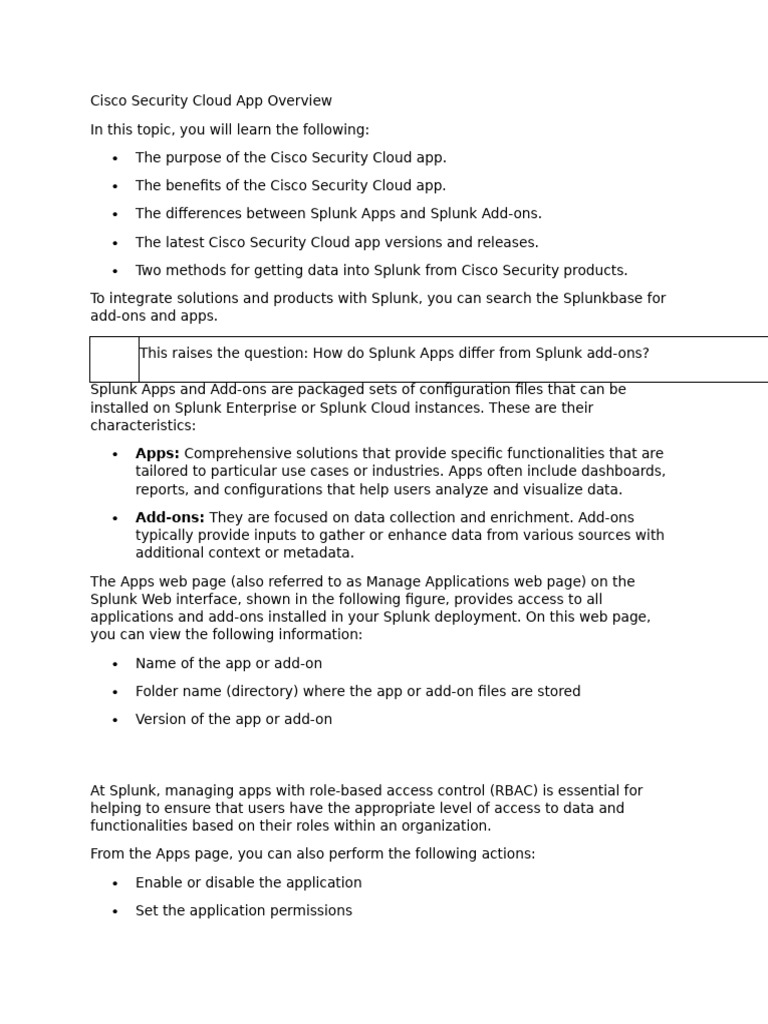 Cisco Security Cloud App for Splunk Guide | PDF | Cloud Computing ...