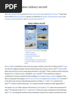 Active Indian Military Aircraft List | PDF | Military Aviation | Aircraft