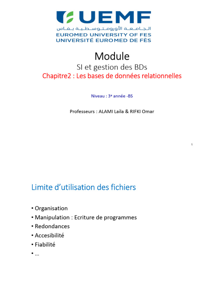 Bases de données relationnelles et SGBD | PDF | Bases de données | SQL