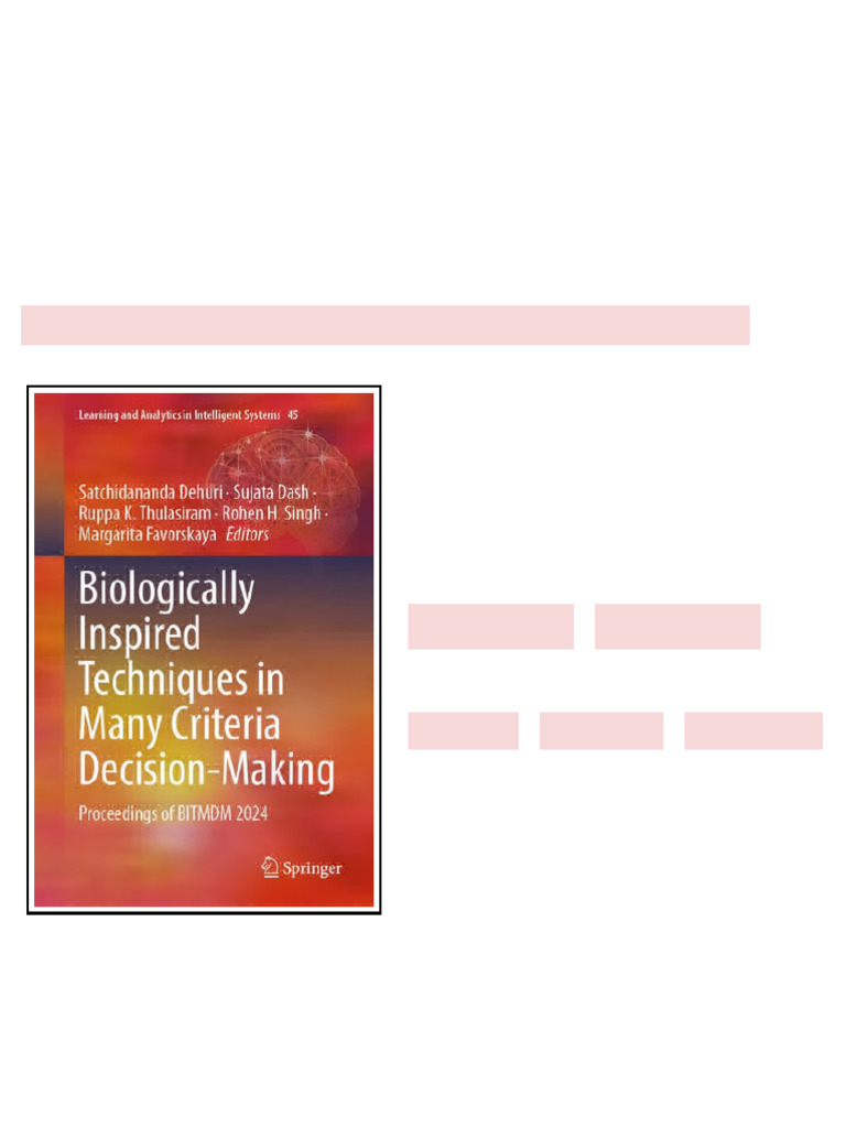 Biologically Inspired Techniques in Many Criteria Decision-Making ...