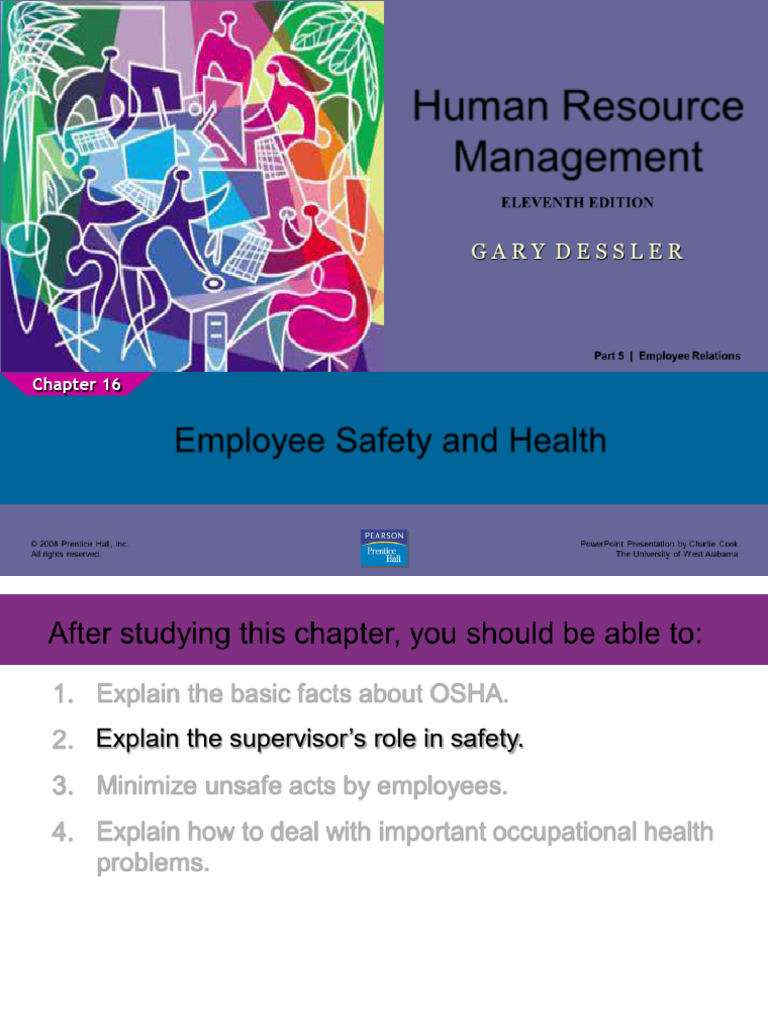 dessler_16 | PDF | Occupational Safety And Health | Occupational Safety ...
