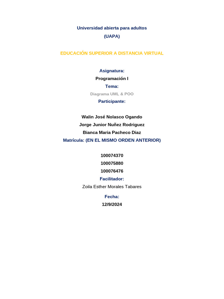 Diagrama UML y POO en C++ para Genograma | PDF | Programación de ...