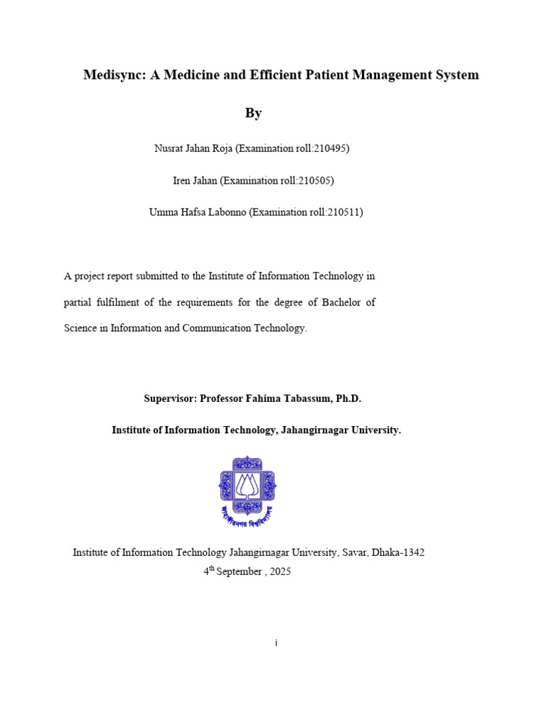 Medisync: Patient Management System | PDF | Electronic Health Record ...