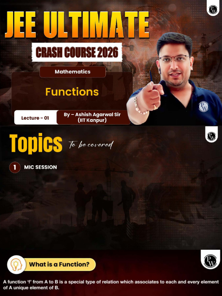 Functions 01 _ Class Notes | PDF
