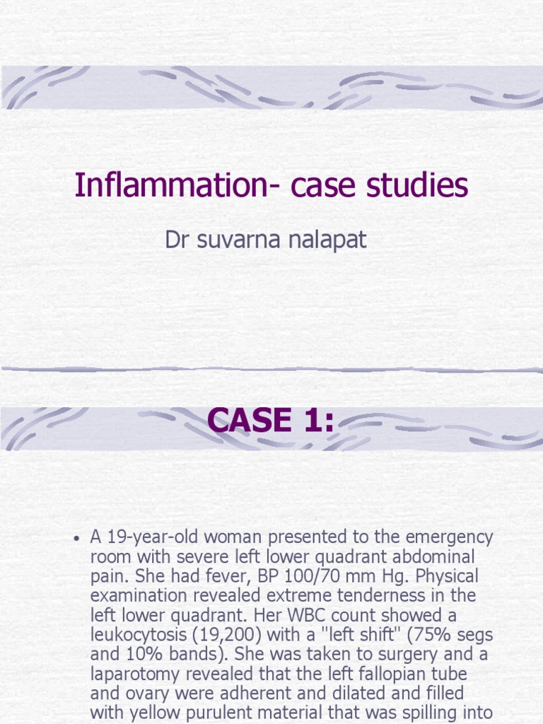 Inflammation case study picture