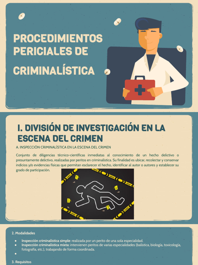 Procedimientos de Inspección Criminalística | PDF | Ciencia forense