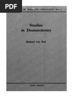 Studies in Deuteronomy Gerhard Von Rad