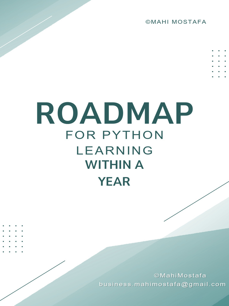 Learn Python in 12 Months Complete Python Roadmap | PDF