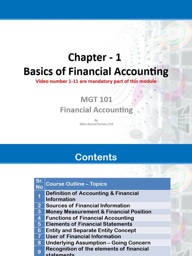 Financial Accounting Basics Explained | PDF | Equity (Finance) | Debits ...