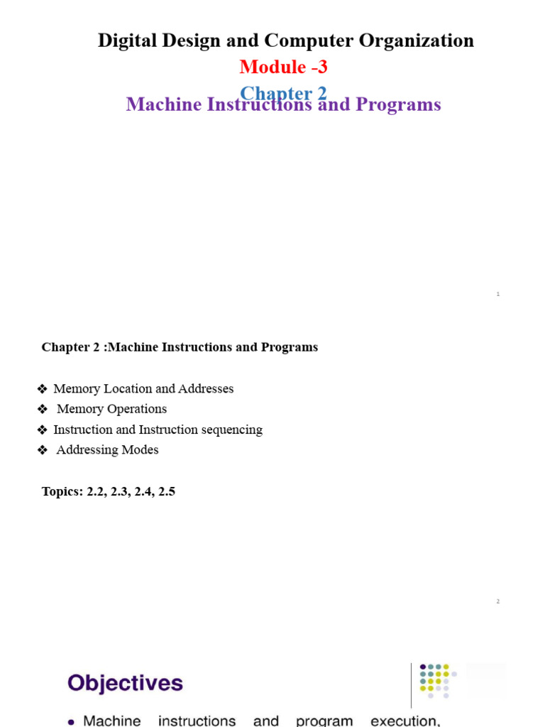 Machine Instructions and Memory Operations | PDF | Assembly Language ...