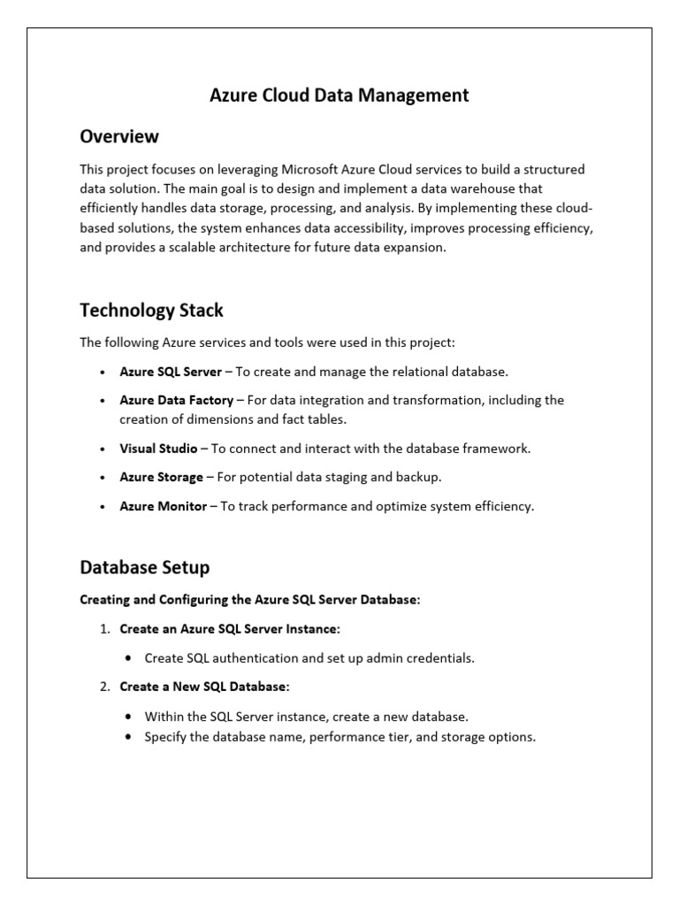 Azure Data Warehouse Implementation Guide | PDF | Databases | Microsoft ...