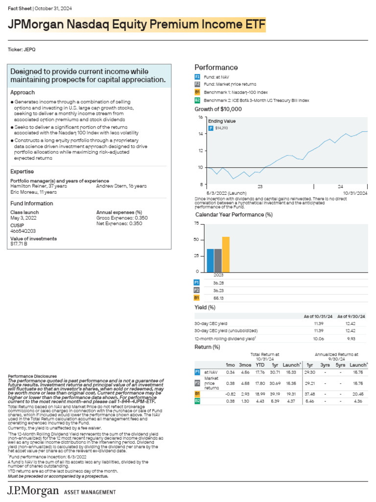 FS-JEPQ | PDF | Investment Fund | Investing