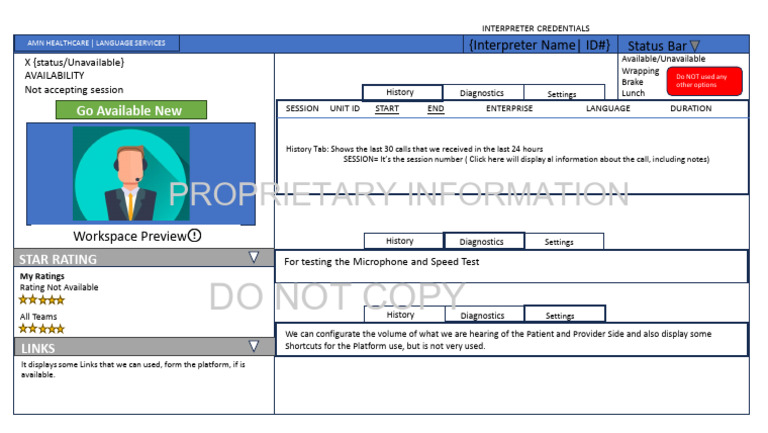 Drawing of Pre-session Screen Do Not Copy Proprietary Information | PDF ...