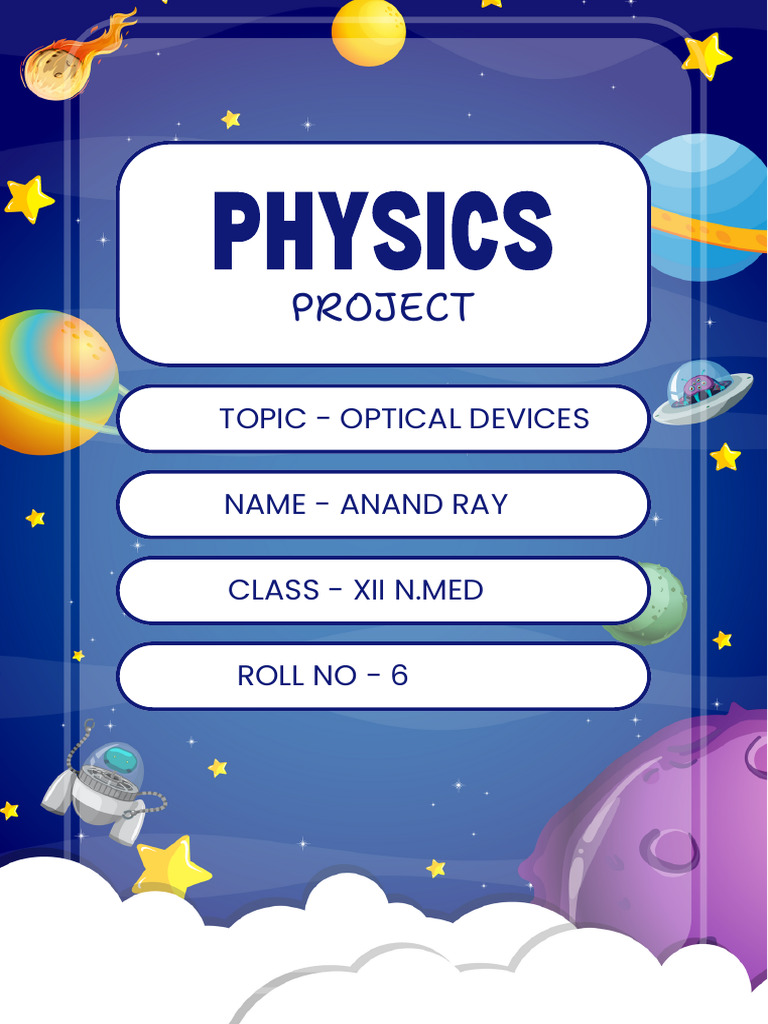 Anand Science Project A4 Document | PDF | Telescope | Vision