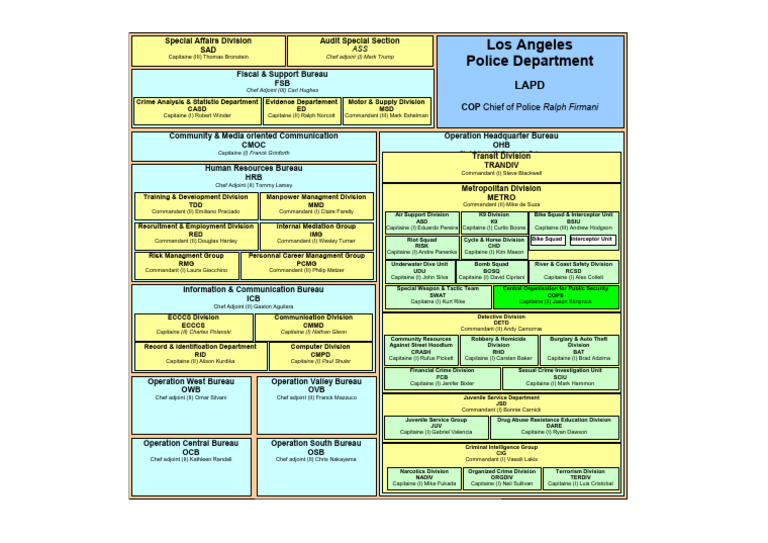 Los Angeles Police Department Structure | PDF | Misconduct | Criminal ...