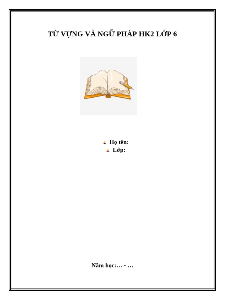 T V NG NG Pháp Hk2 L P 6 | PDF